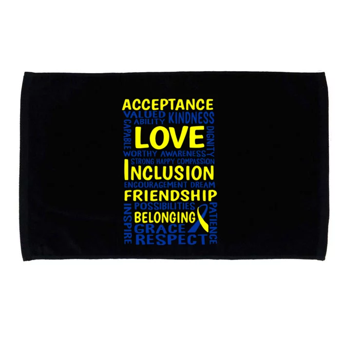 Down Syndrome Awareness T21 Day Gift Microfiber Hand Towel