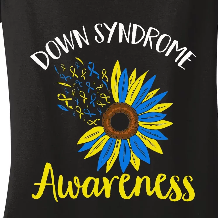 Down Syndrom Awareness Down Syndrome Awareness Women's V-Neck T-Shirt