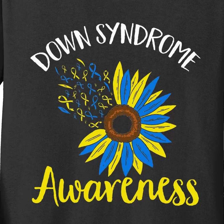 Down Syndrom Awareness Down Syndrome Awareness Kids Long Sleeve Shirt