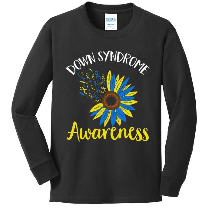 Down Syndrom Awareness Down Syndrome Awareness Kids Long Sleeve Shirt