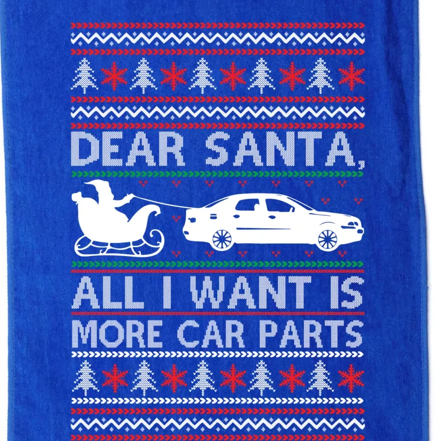 Dear Santa All I Want Is More Car Parts Christmas Cute Gift Platinum Collection Golf Towel