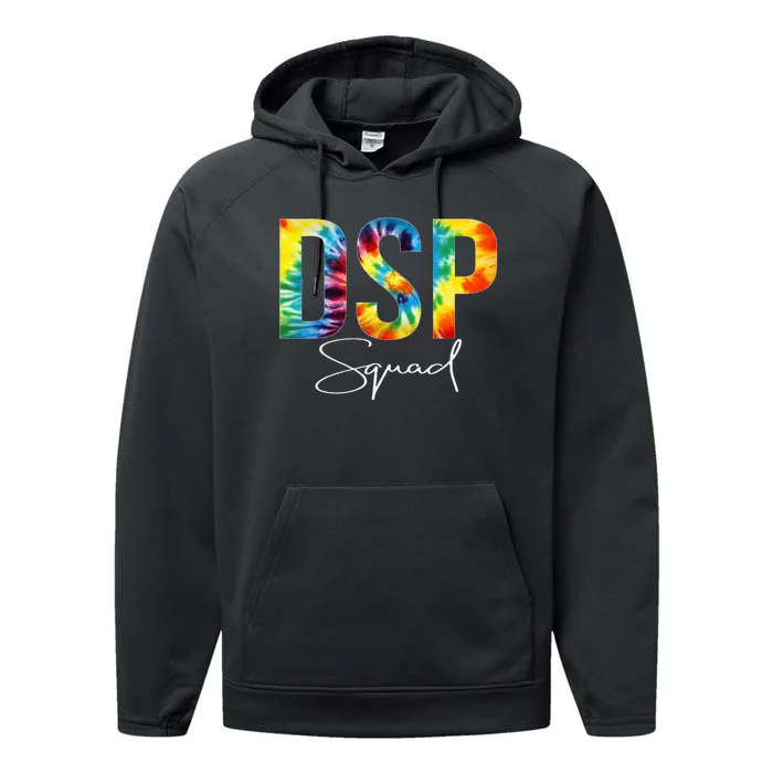 DSP Squad Appreciation Day Tie Dye For Women For Work Performance Fleece Hoodie