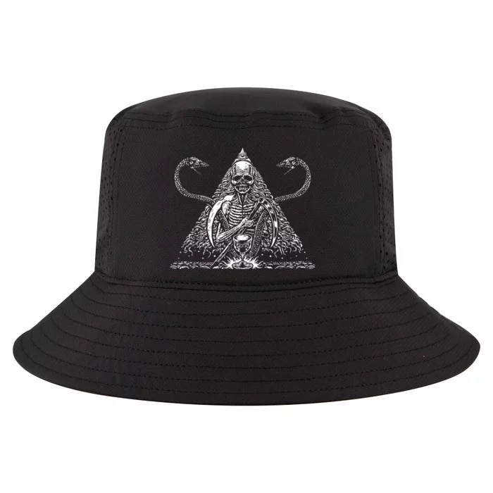 Death Skull And Snakes Cool Comfort Performance Bucket Hat