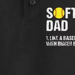 Dad Softball Apparel Yellow Softball Dad Dry Zone Grid Performance Polo