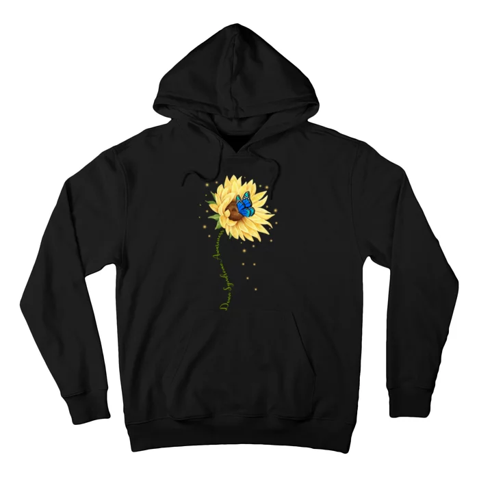 Down Syndrome Awareness Sunflower Butterfly Hoodie