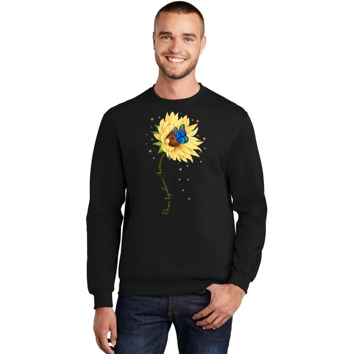 Down Syndrome Awareness Sunflower Butterfly Sweatshirt