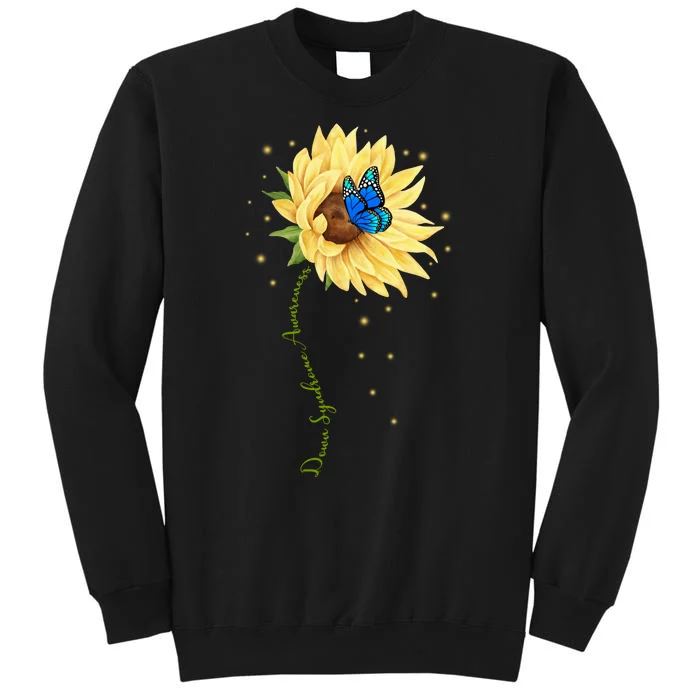 Down Syndrome Awareness Sunflower Butterfly Sweatshirt