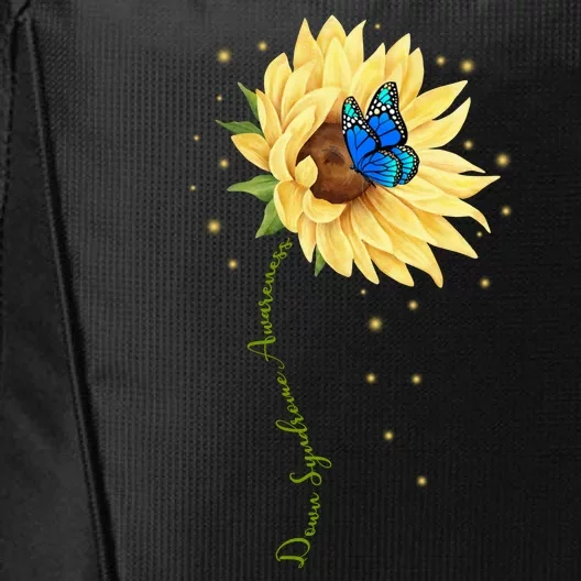 Down Syndrome Awareness Sunflower Butterfly City Backpack