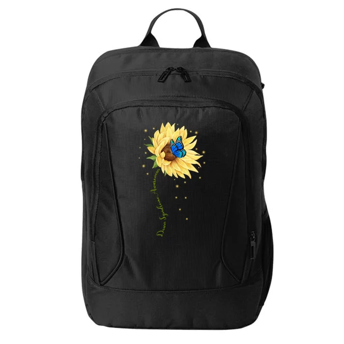 Down Syndrome Awareness Sunflower Butterfly City Backpack