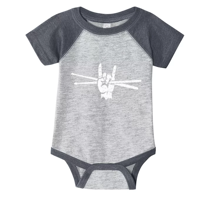 Drum Sticks Art Percussion Drum Player Infant Baby Jersey Bodysuit