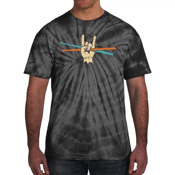 Drum Sticks Art Percussion Drum Player Tie-Dye T-Shirt