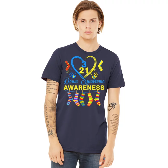 Down Syndrome Awareness Colorful Socks Premium T-Shirt