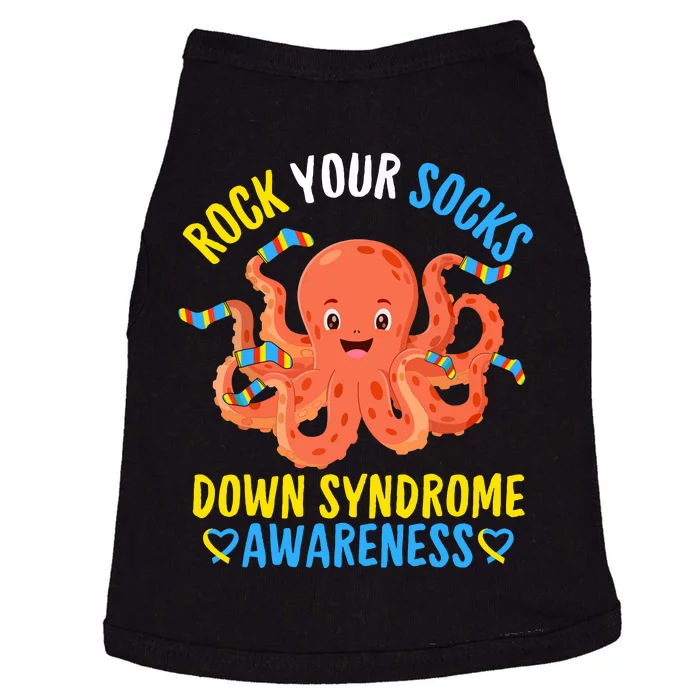 Down Syndrome Awareness Octopus Rock Your Sock Doggie Tank