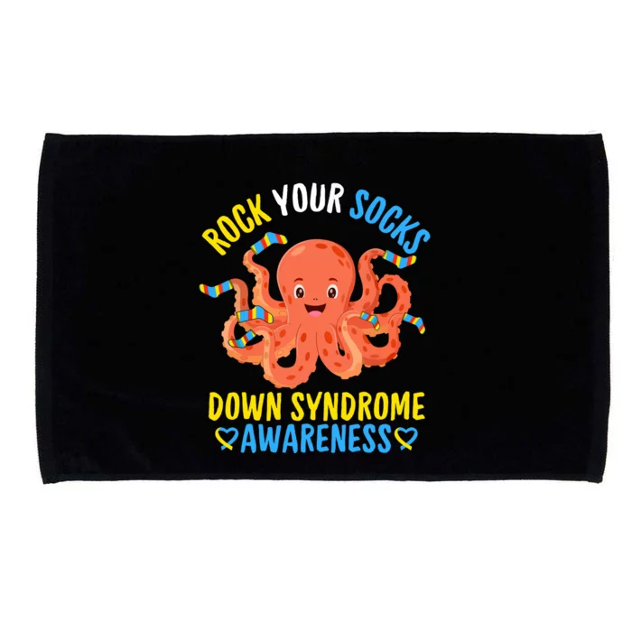 Down Syndrome Awareness Octopus Rock Your Sock Microfiber Hand Towel