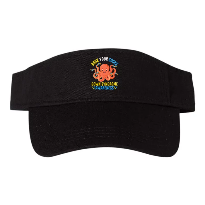 Down Syndrome Awareness Octopus Rock Your Sock Valucap Bio-Washed Visor