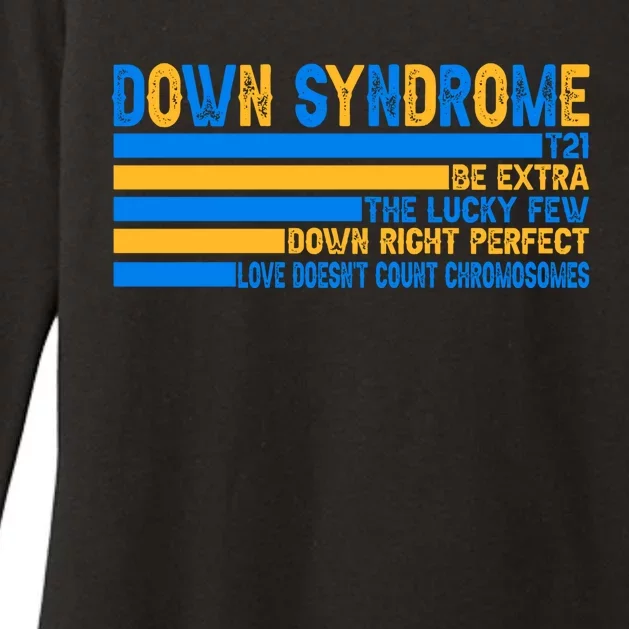 Down Syndrome Awareness Supporter Womens CVC Long Sleeve Shirt