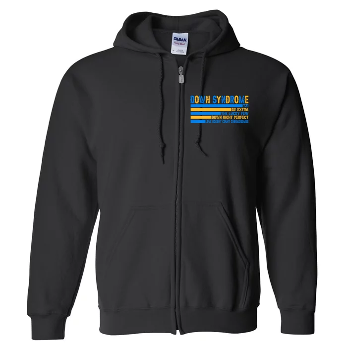 Down Syndrome Awareness Supporter Full Zip Hoodie