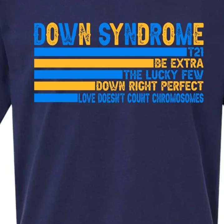 Down Syndrome Awareness Supporter Sueded Cloud Jersey T-Shirt