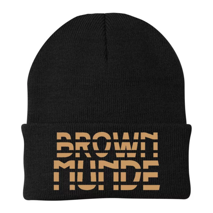 Desi South Asian Brown Munde Indian Knit Cap Winter Beanie