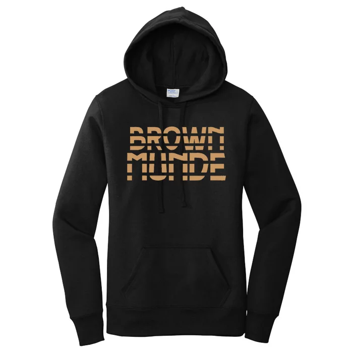 Desi South Asian Brown Munde Indian Women's Pullover Hoodie