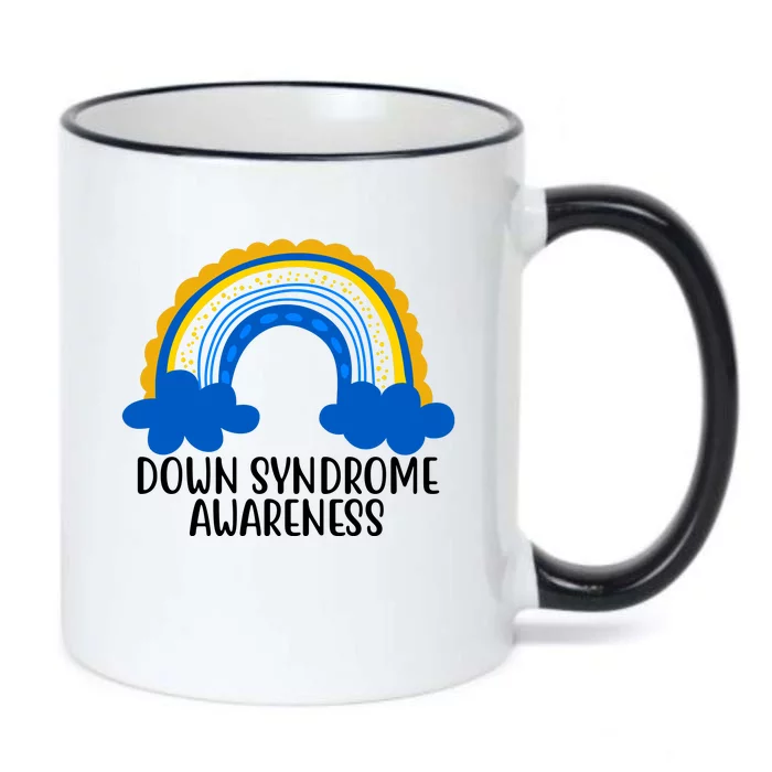 Down Syndrome Awareness Rainbow Black Color Changing Mug