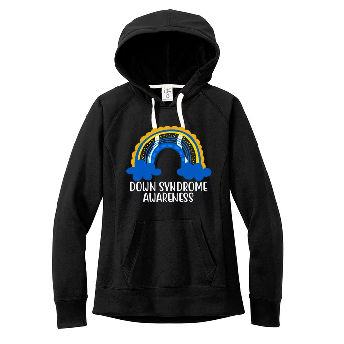 Down Syndrome Awareness Rainbow Women's Fleece Hoodie