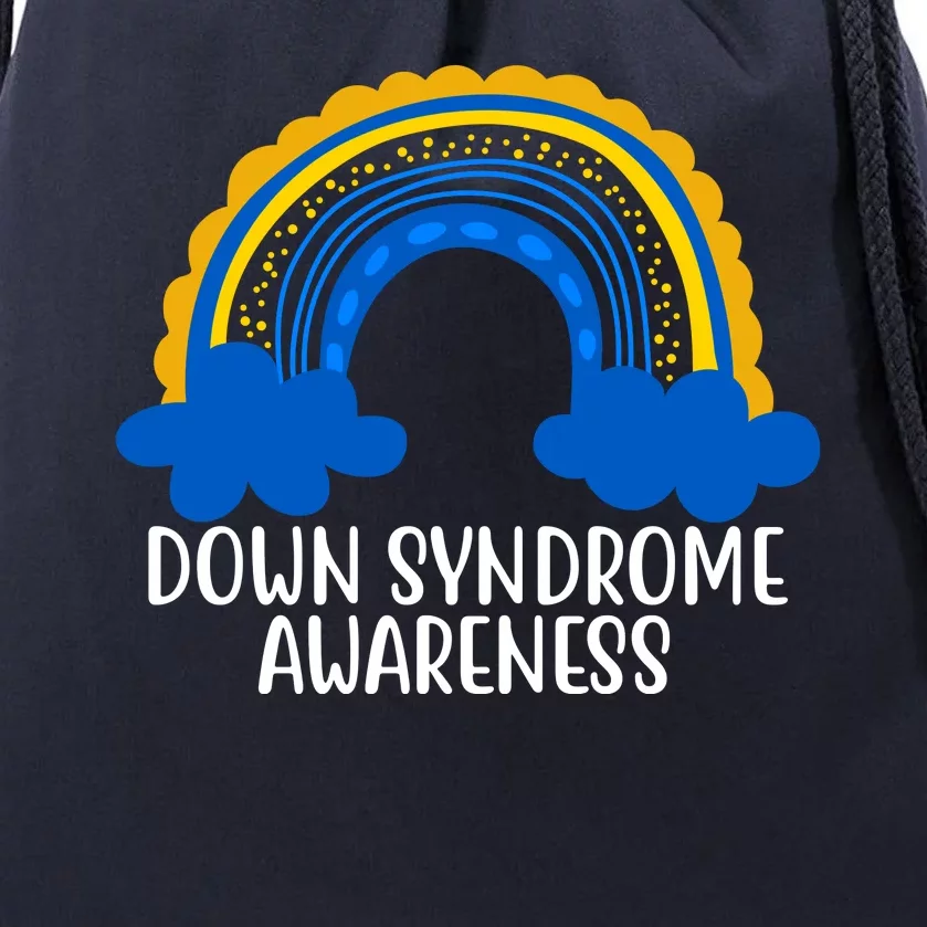 Down Syndrome Awareness Rainbow Drawstring Bag