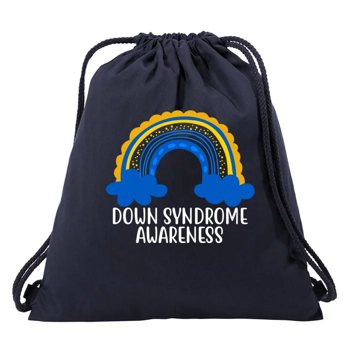 Down Syndrome Awareness Rainbow Drawstring Bag