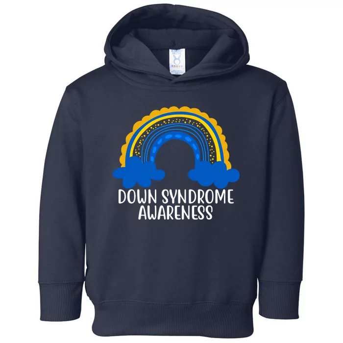 Down Syndrome Awareness Rainbow Toddler Hoodie