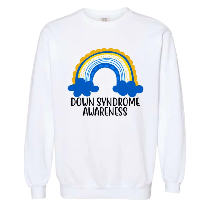 Down Syndrome Awareness Rainbow Garment-Dyed Sweatshirt