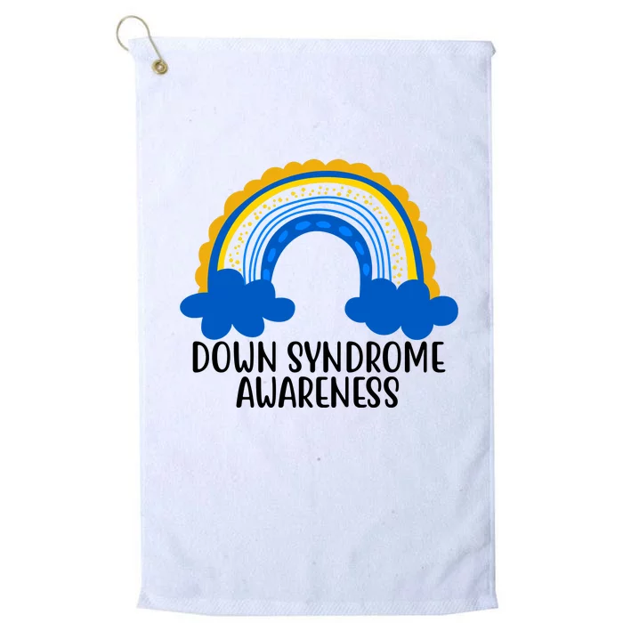 Down Syndrome Awareness Rainbow Platinum Collection Golf Towel