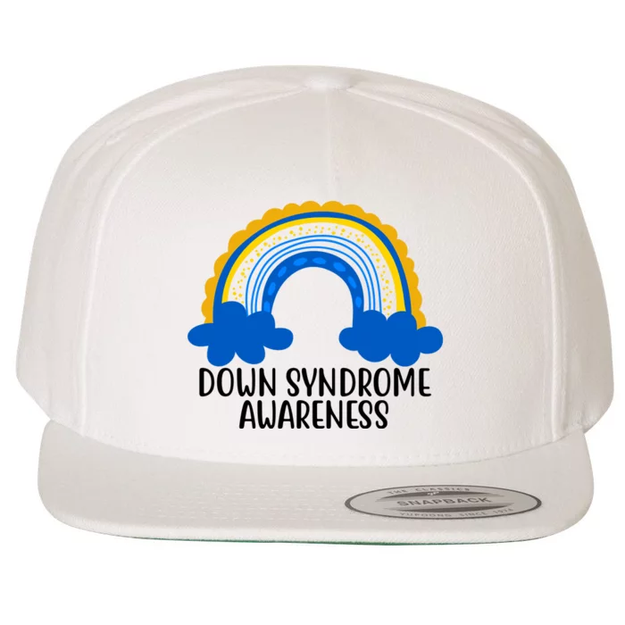 Down Syndrome Awareness Rainbow Wool Snapback Cap