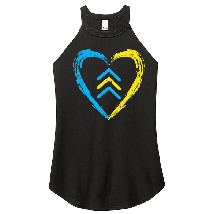 Down Syndrome Awareness Arrows Trisomy 21 T21 Women’s Perfect Tri Rocker Tank