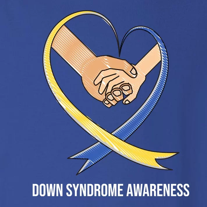 Down Syndrome Awareness Support Heart Ribbon Toddler Long Sleeve Shirt