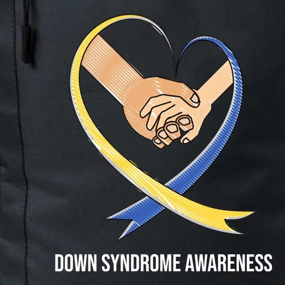 Down Syndrome Awareness Support Heart Ribbon Daily Commute Backpack