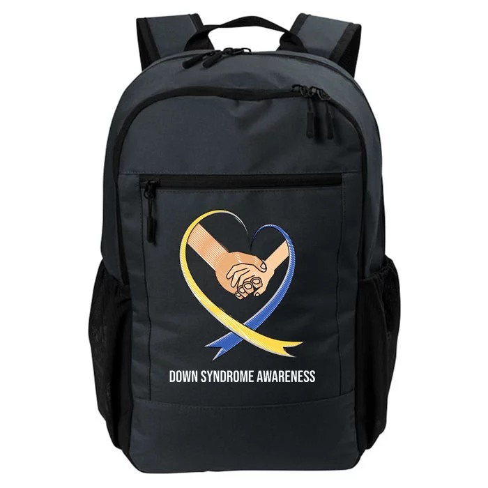 Down Syndrome Awareness Support Heart Ribbon Daily Commute Backpack