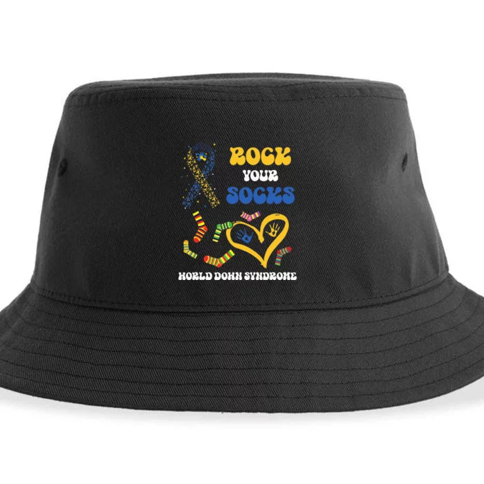 Down Syndrome Awareness Rock Your Socks T21 Sustainable Bucket Hat