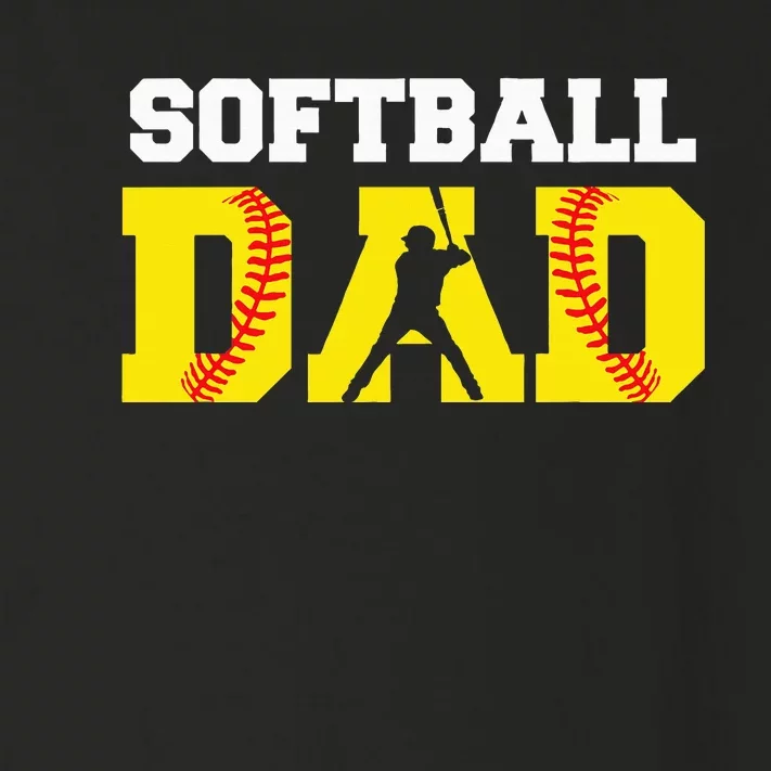 Dad Softball Apparel Yellow Softball Dad Toddler Long Sleeve Shirt