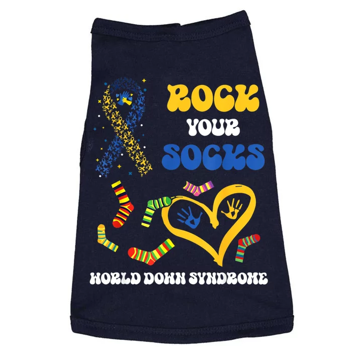 Down Syndrome Awareness Rock Your Socks T21 Man Woman K.ids Doggie Tank