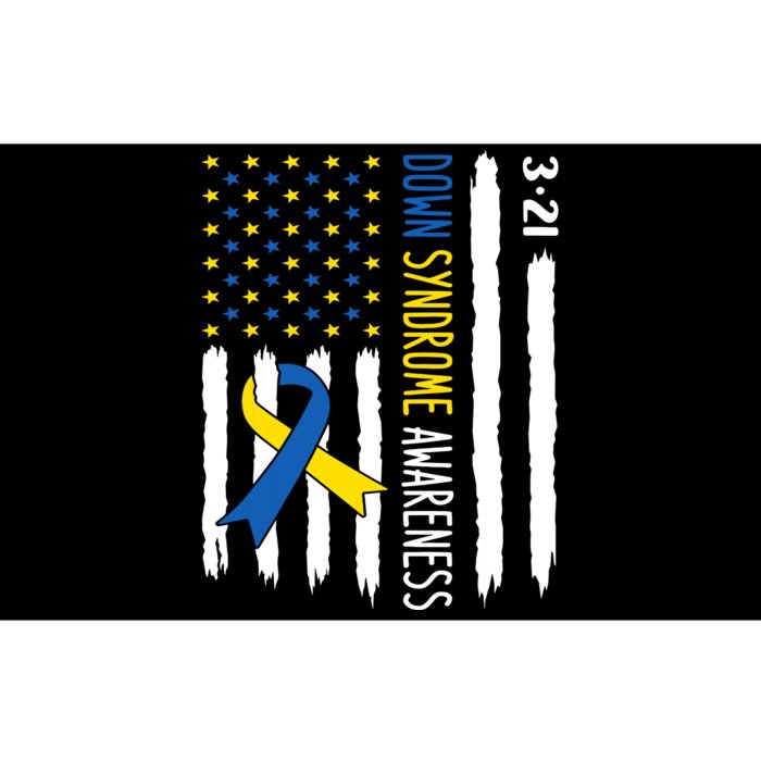 Down Syndrome Awareness Us Flag Trisomy 21 Bumper Sticker