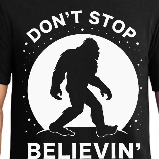 Don't Stop Believin' Bigfoot Full Moon Pajama Set