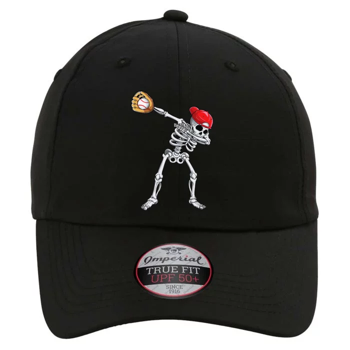 Dabbing Skeleton Baseball Halloween Player Catcher Pitcher The Original Performance Cap