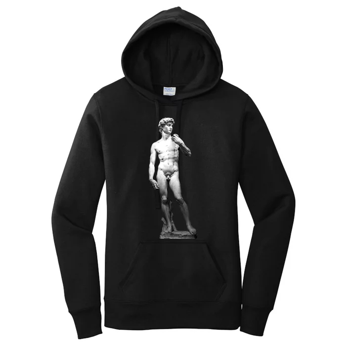 David Statue By Michelangelo Women's Pullover Hoodie