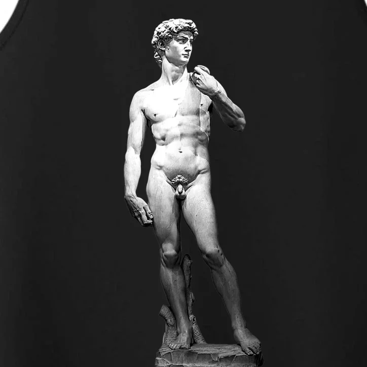 David Statue By Michelangelo Performance Tank