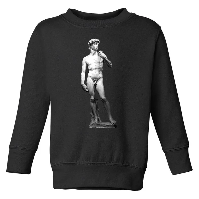 David Statue By Michelangelo Toddler Sweatshirt