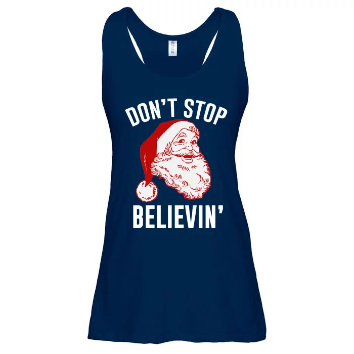 Don't Stop Believing Ladies Essential Flowy Tank