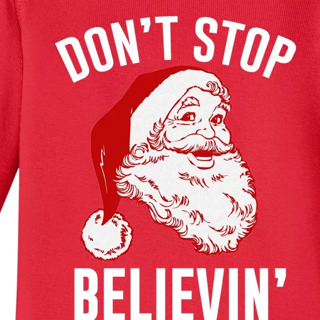 Don't Stop Believing Baby Long Sleeve Bodysuit