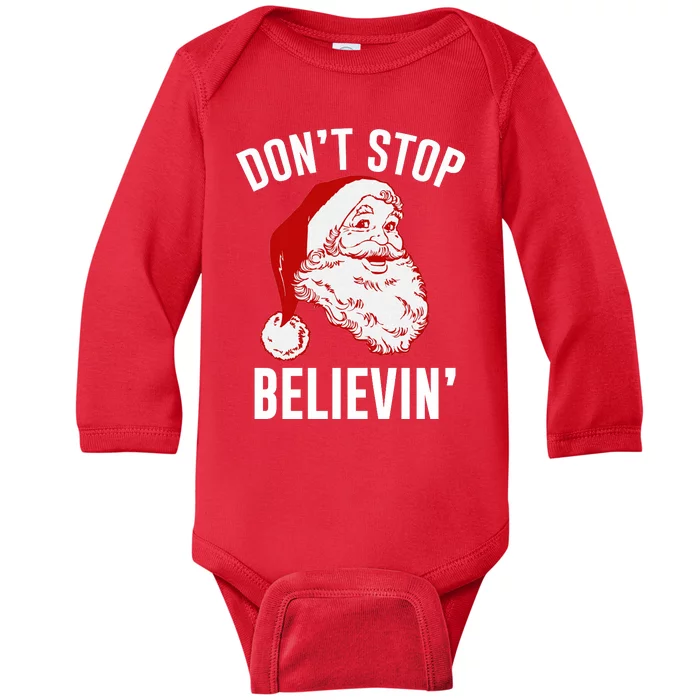 Don't Stop Believing Baby Long Sleeve Bodysuit