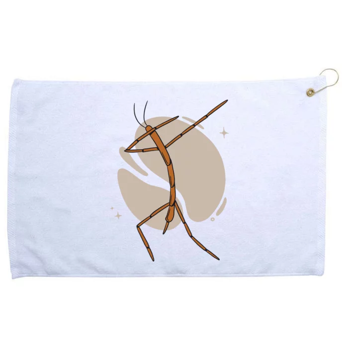 Dabbing Stick Bug Grommeted Golf Towel