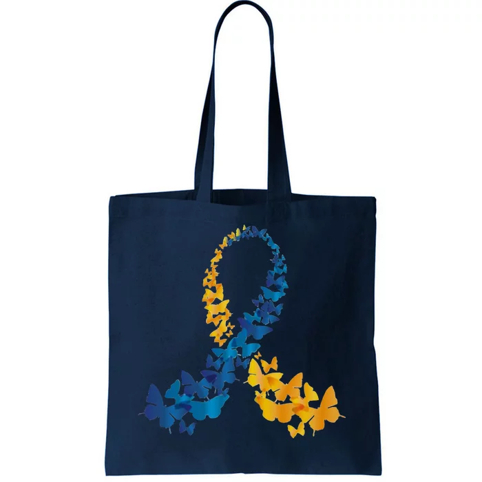 Down Syndrome Butterfly Awareness Tote Bag